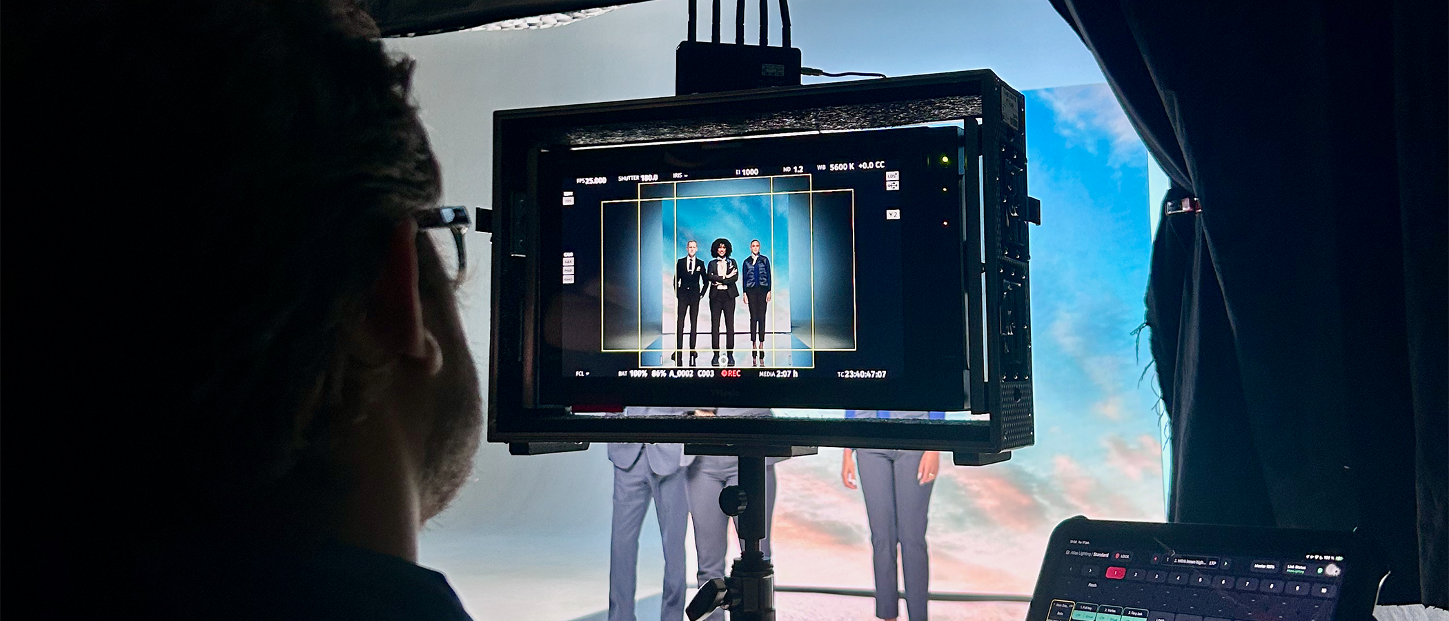 Picture from behind the scenes at an Avola production.